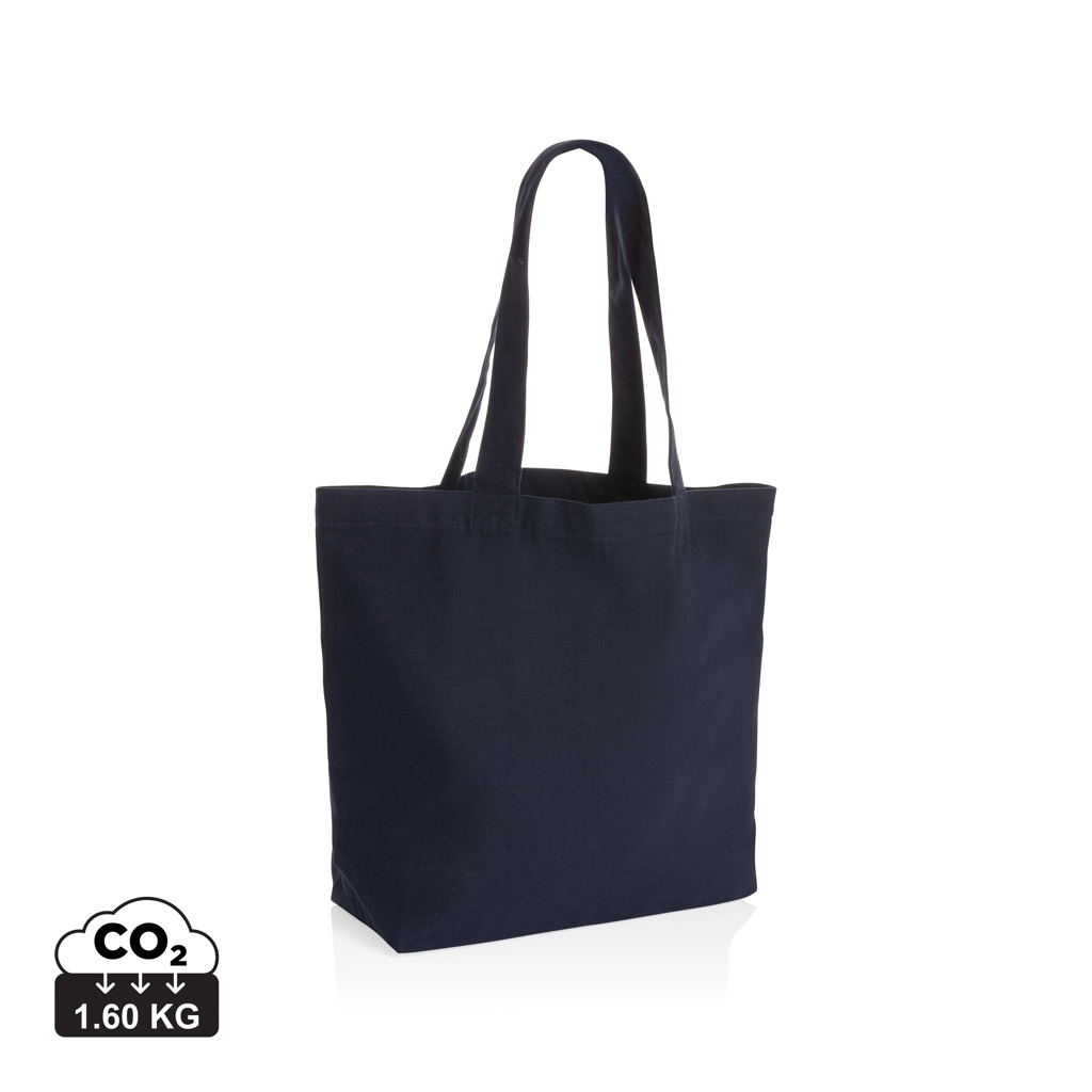 Sac shopping en toile personnalisable 240g - Impact Bleu marine